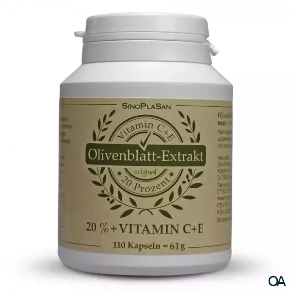 SinoPlaSan Olivenblatt-Extrakt 20 % Kapseln SinoPlaSan Olivenblatt-Extrakt 20 % Kapseln