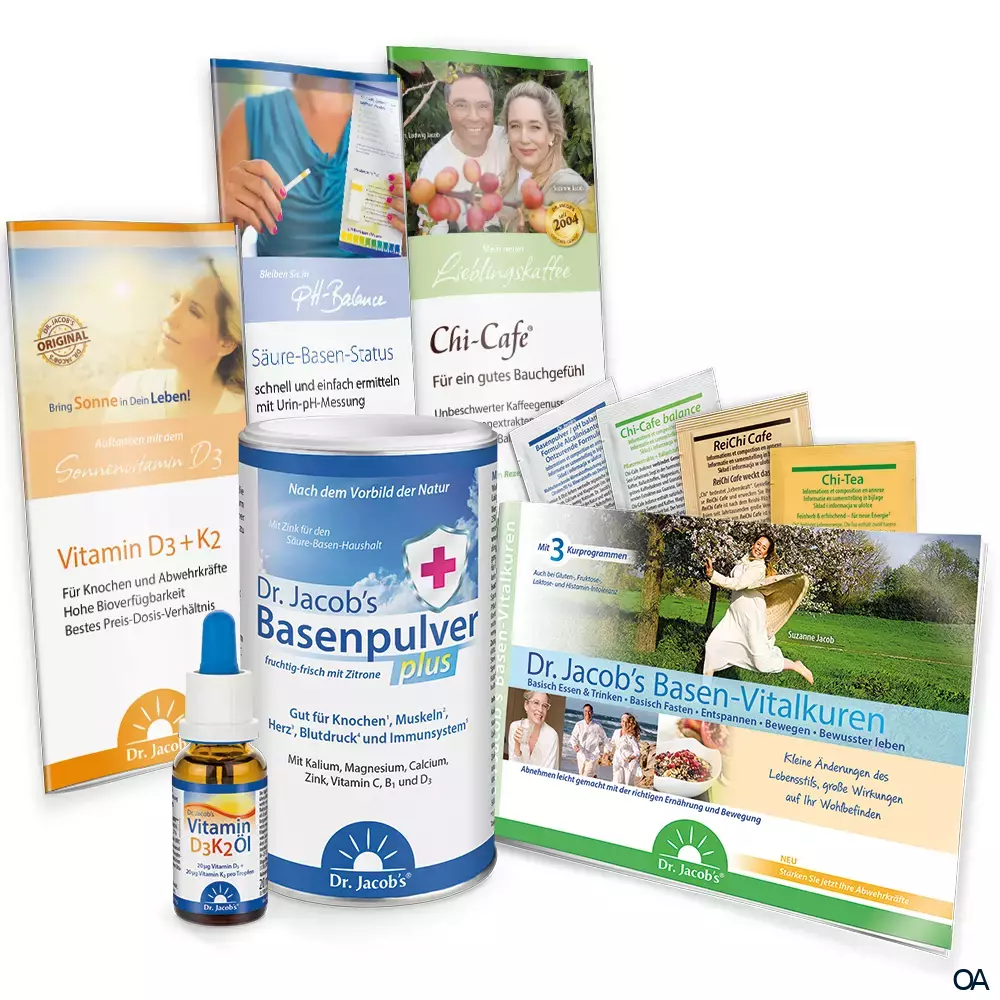 Dr. Jacob's Basen-Mineralstoffe mit D3K2 Set Dr. Jacob's Basen-Mineralstoffe mit D3K2 Set