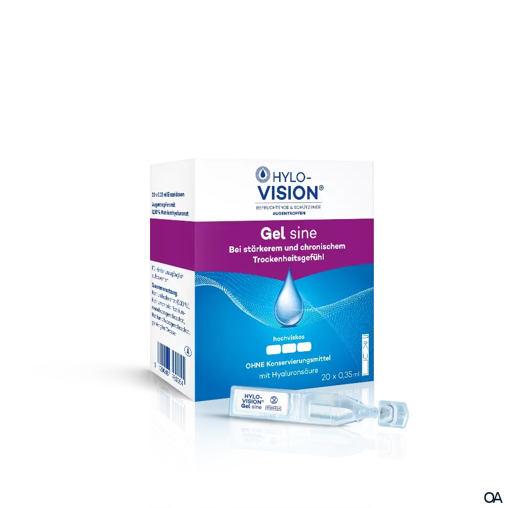 Hylo-Vision® Gel sine Augentropfen Einzeldosen