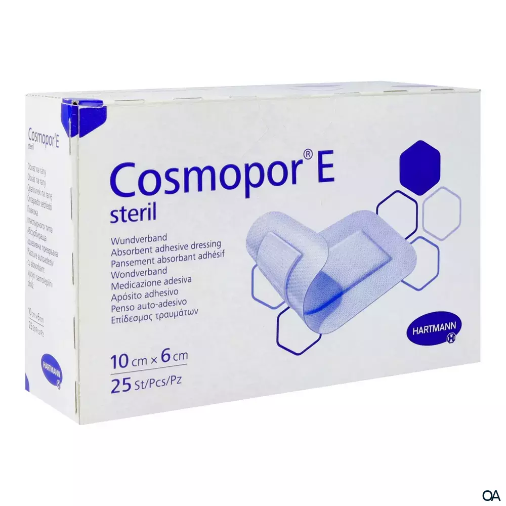 Cosmopor® E selbstklebender Wundverband steril, 6 x 10 cm