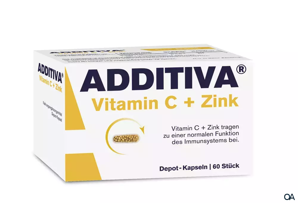 ADDITIVA® Vitamin C + Zink Depot-Kapseln ADDITIVA® Vitamin C + Zink Depot-Kapseln
