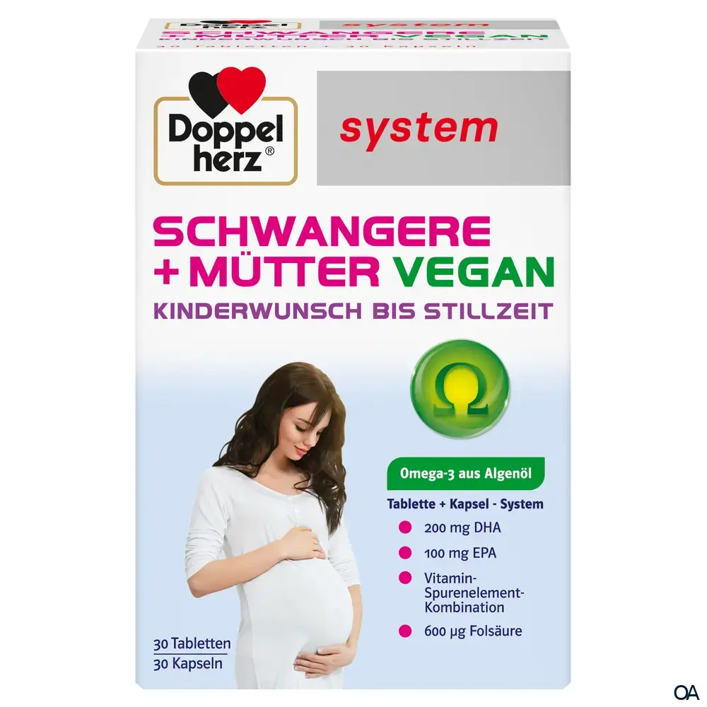 Doppelherz system Schwangere + Mütter vegan 30 Tabletten + 30 Kapseln