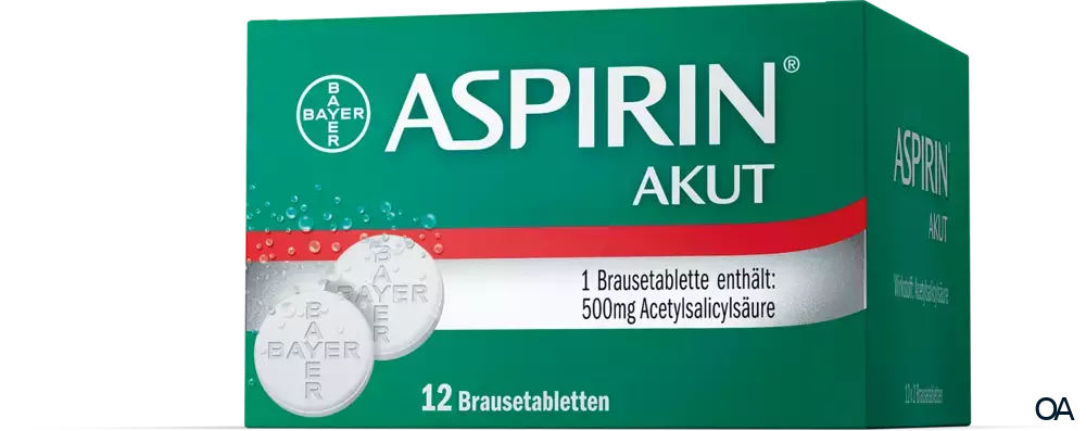 Aspirin® Akut 500 mg Brausetabletten Aspirin® Akut 500 mg Brausetabletten