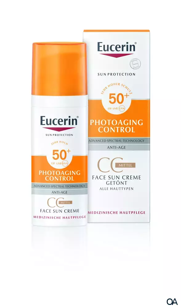 Eucerin® Photoaging Control Face Sun CC Creme getönt mittel LSF 50+ Eucerin® Photoaging Control Face Sun CC Creme getönt mittel LSF 50+