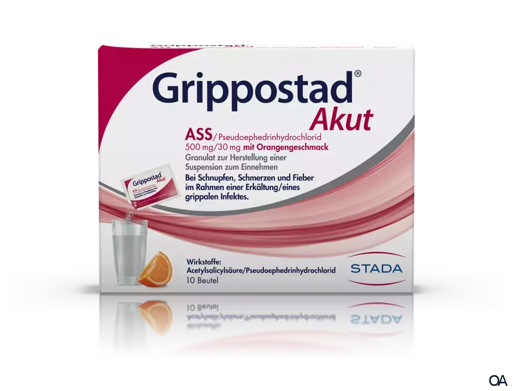 Grippostad® Akut 500 mg/30 mg Granulat Orange