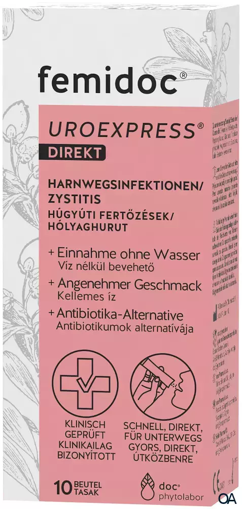 femidoc® UROEXPRESS® DIREKT Pulver Sticks