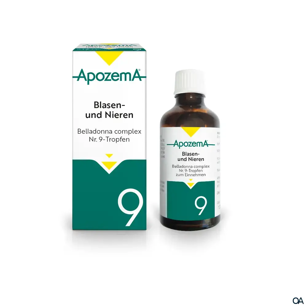 Apozema® Blasen- und Nieren Belladonna complex Nr. 9 Tropfen zum Einnehmen Apozema® Blasen- und Nieren Belladonna complex Nr. 9 Tropfen zum Einnehmen