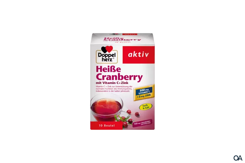 Doppelherz aktiv Heiße Cranberry mit Vitamin C + Zink Beutel Doppelherz aktiv Heiße Cranberry mit Vitamin C + Zink Beutel