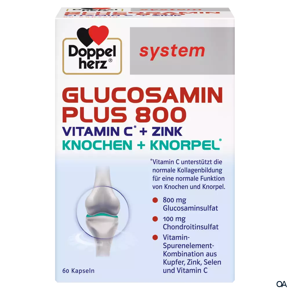 Doppelherz system GLUCOSAMIN PLUS 800 VITAMIN C + ZINK Kapseln