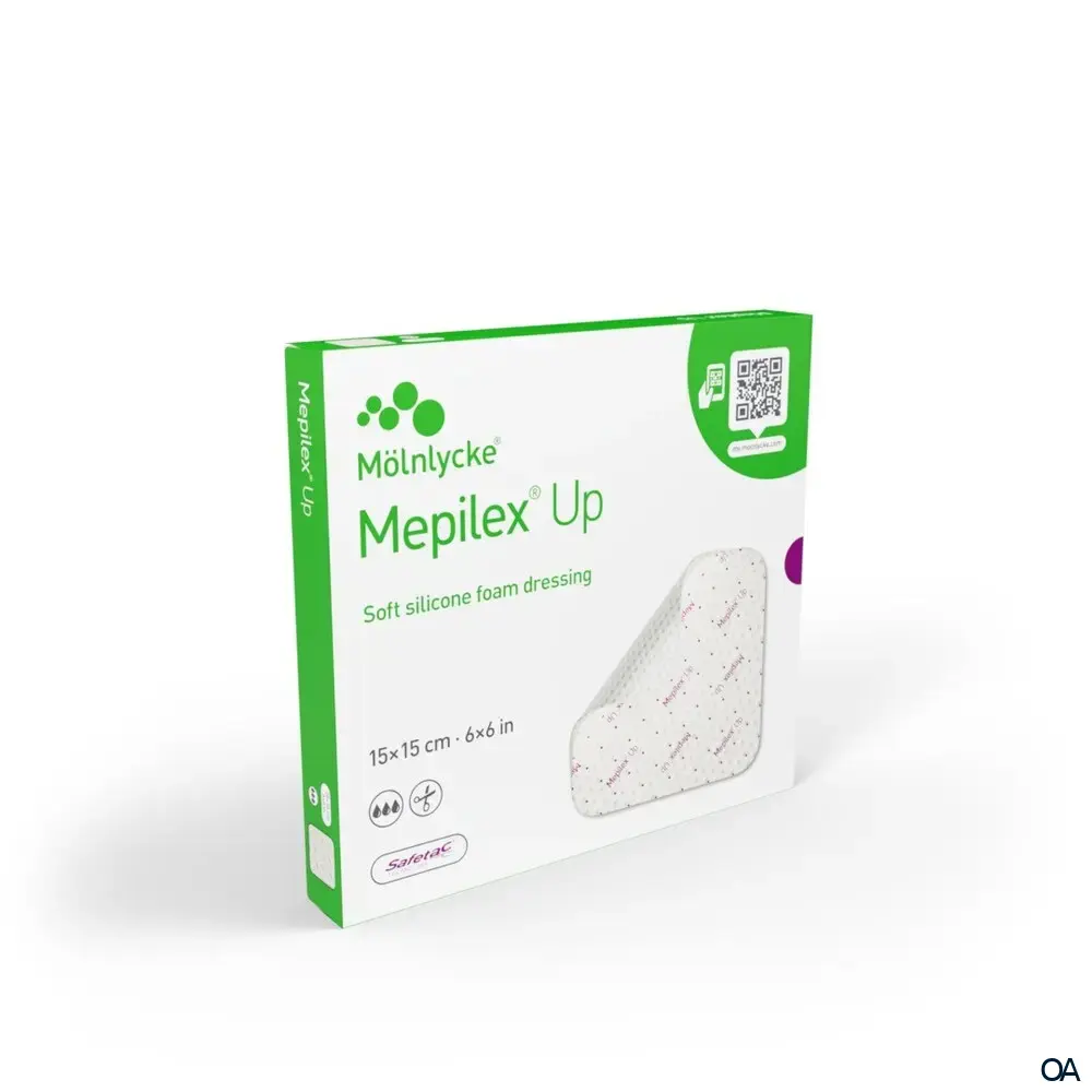 Mepilex® Up Absorbierender Schaumverband steril, 15 x 15 cm