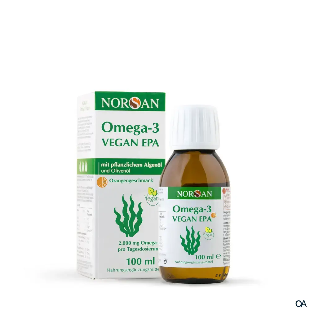 Norsan Omega 3 Vegan EPA Algenöl - Orangengeschmack