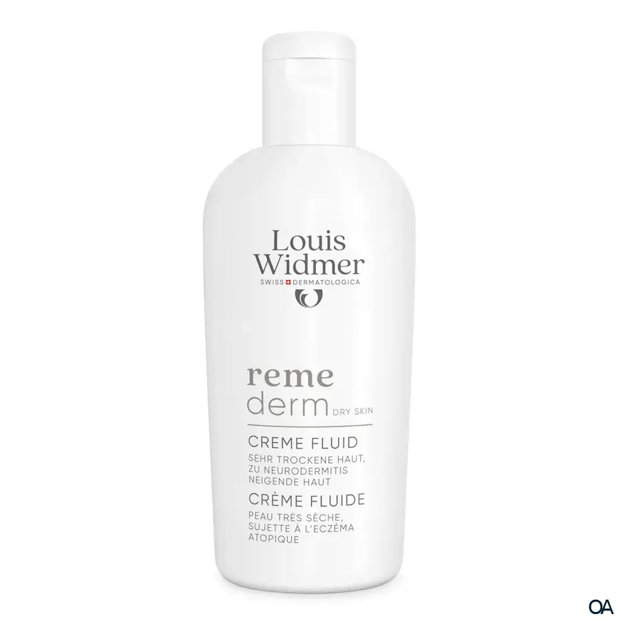 Louis Widmer remederm Dry Skin Creme Fluid - leicht parfümiert