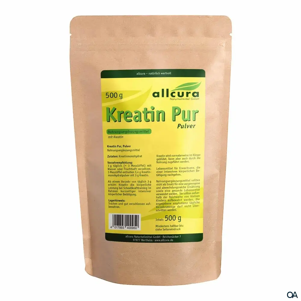Allcura Kreatin Pur Pulver Allcura Kreatin Pur Pulver