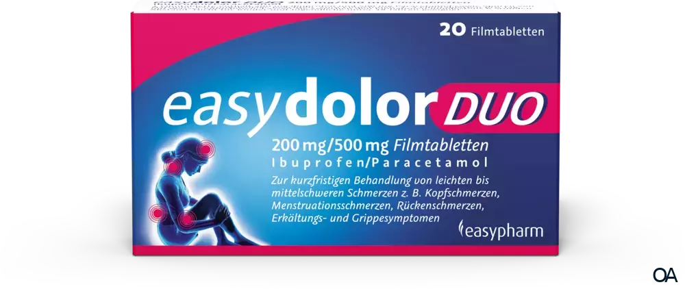 easydolor DUO 200 mg/500 mg Filmtabletten easydolor DUO 200 mg/500 mg Filmtabletten