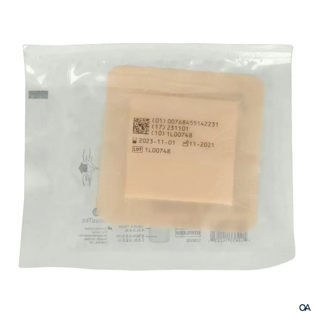 ConvaTec FoamLite Adhesive Schaumverband steril, 10 x 10 cm