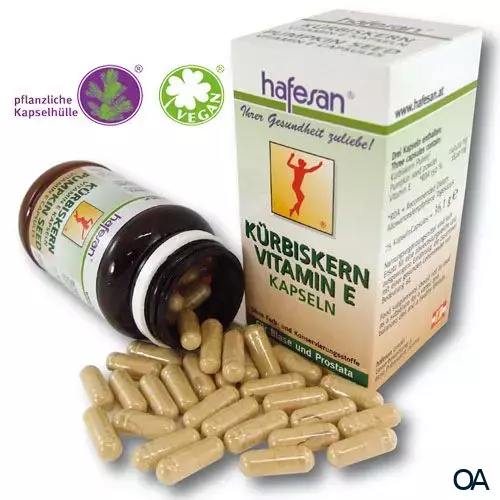 hafesan Kürbiskern + Vitamin E Kapseln hafesan Kürbiskern + Vitamin E Kapseln