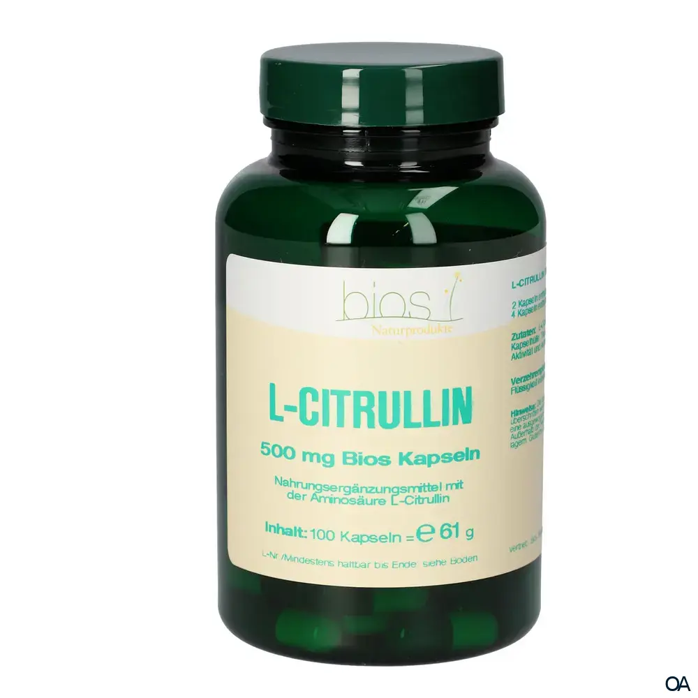 Bios L-Citrullin 500 mg Kapseln