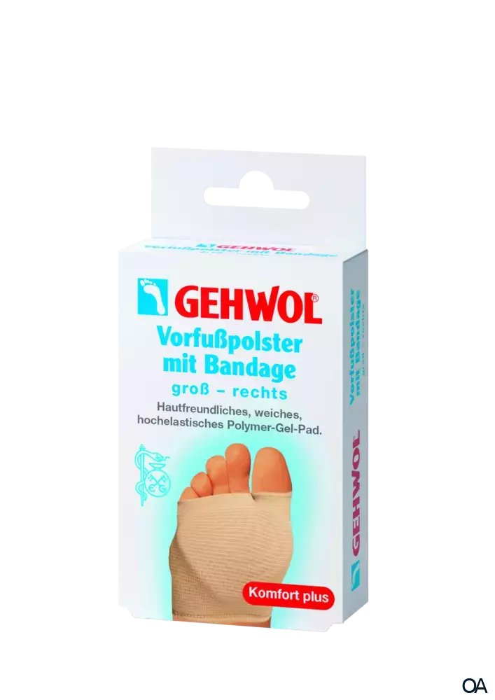 GEHWOL® Vorfußpolster mit Bandage, groß rechts