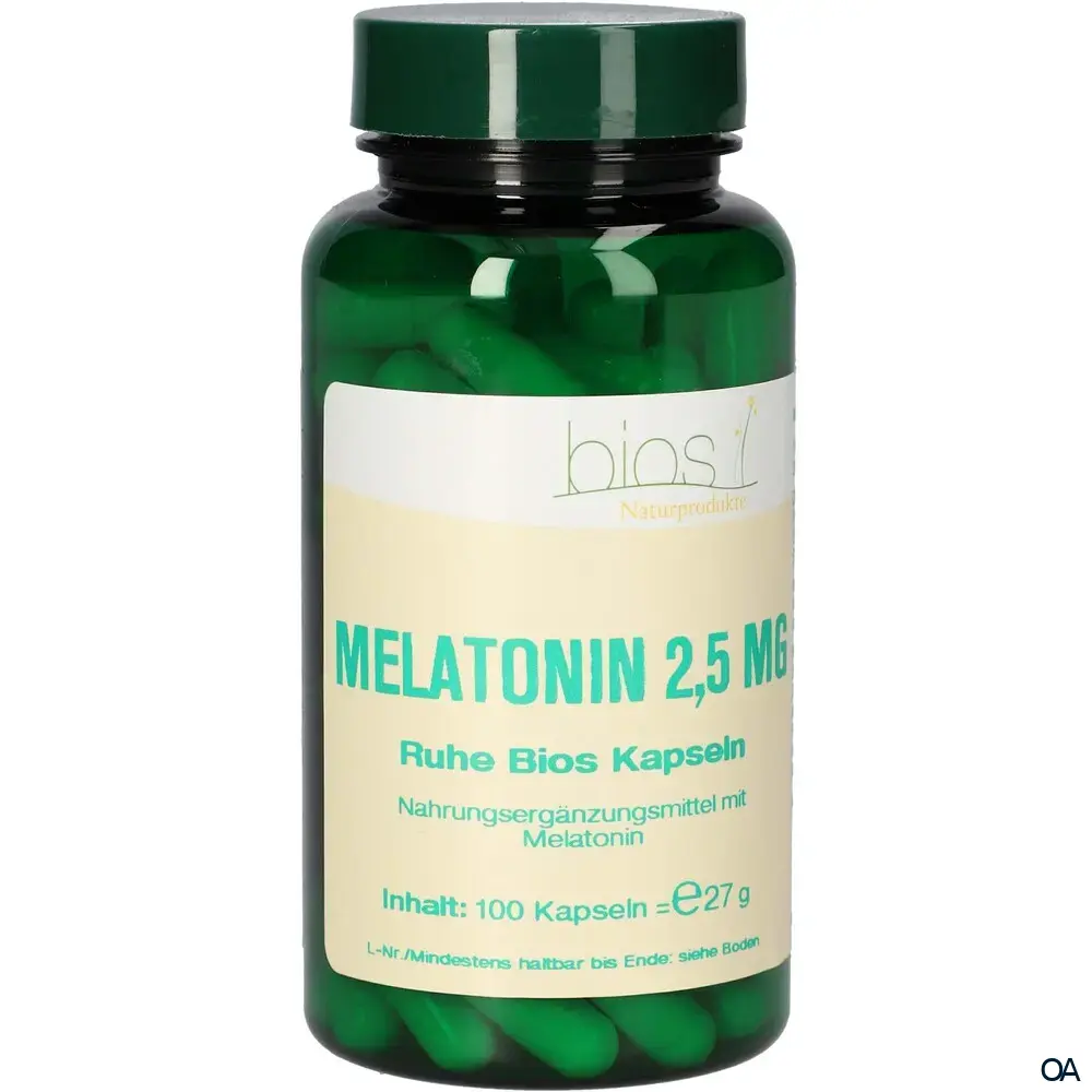 Bios Melatonin Ruhe 2,5 mg Kapseln Bios Melatonin Ruhe 2,5 mg Kapseln