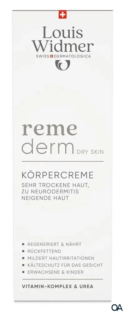 Louis Widmer remederm Dry Skin Körpercreme - ohne Parfum