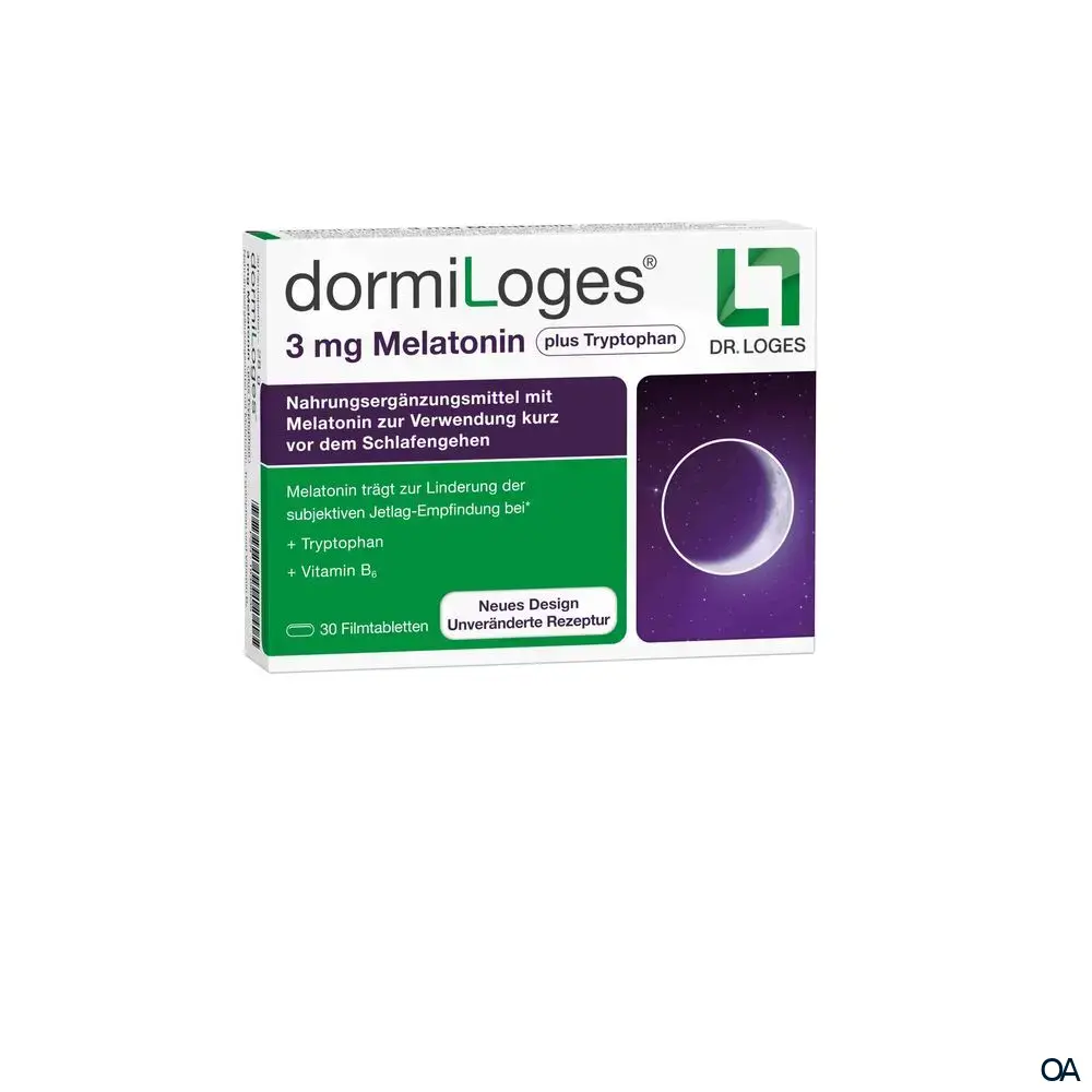 dormiLoges® 3 mg Melatonin plus Tryptophan Filmtabletten dormiLoges® 3 mg Melatonin plus Tryptophan Filmtabletten
