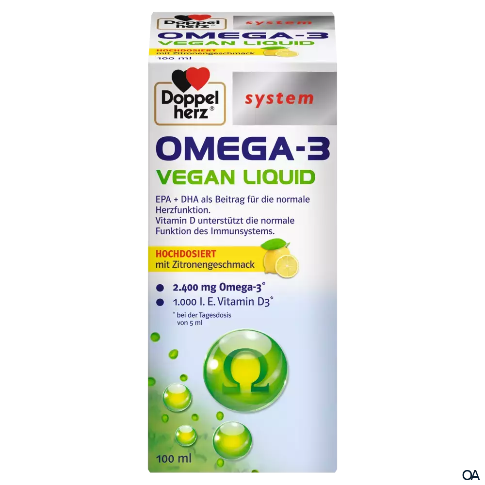 Doppelherz system OMEGA-3 VEGAN LIQUID Doppelherz system OMEGA-3 VEGAN LIQUID