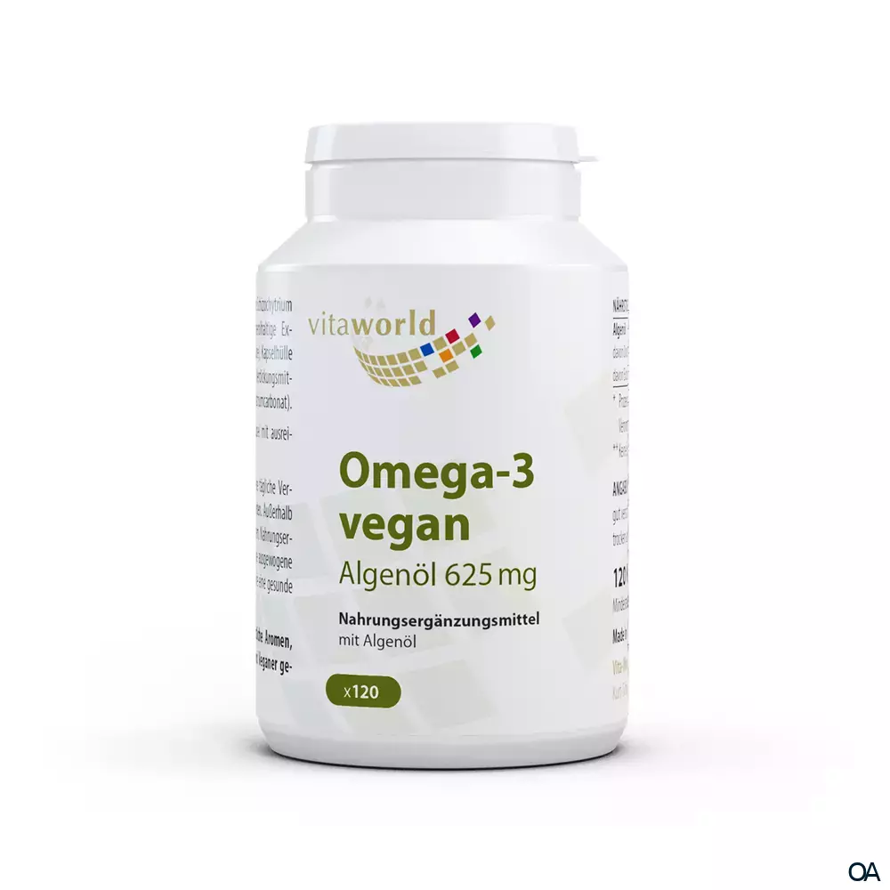 Vitaworld Omega-3 vegan Algenöl 625 mg Kapseln Vitaworld Omega-3 vegan Algenöl 625 mg Kapseln