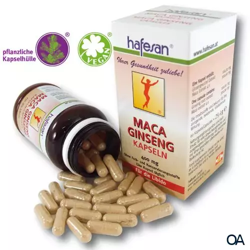 hafesan Maca + Ginseng 400 mg Kapseln hafesan Maca + Ginseng 400 mg Kapseln