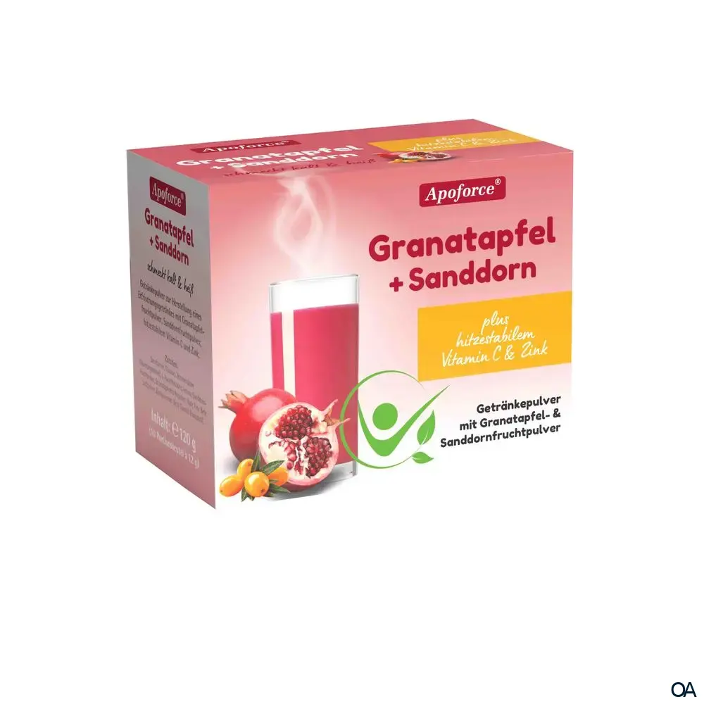 Apoforce® Granatapfel + Sanddorn Pulver Sachets Apoforce® Granatapfel + Sanddorn Pulver Sachets