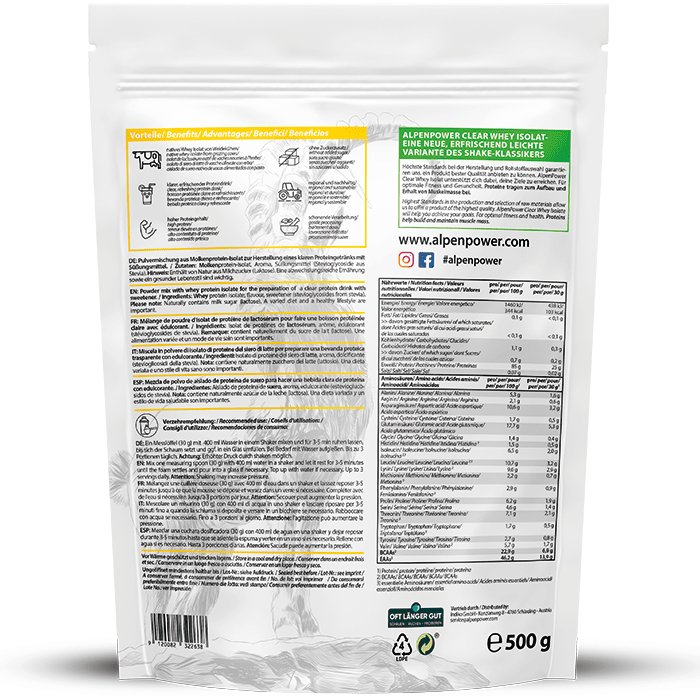 ALPENPOWER® Clear Whey Protein Isolat