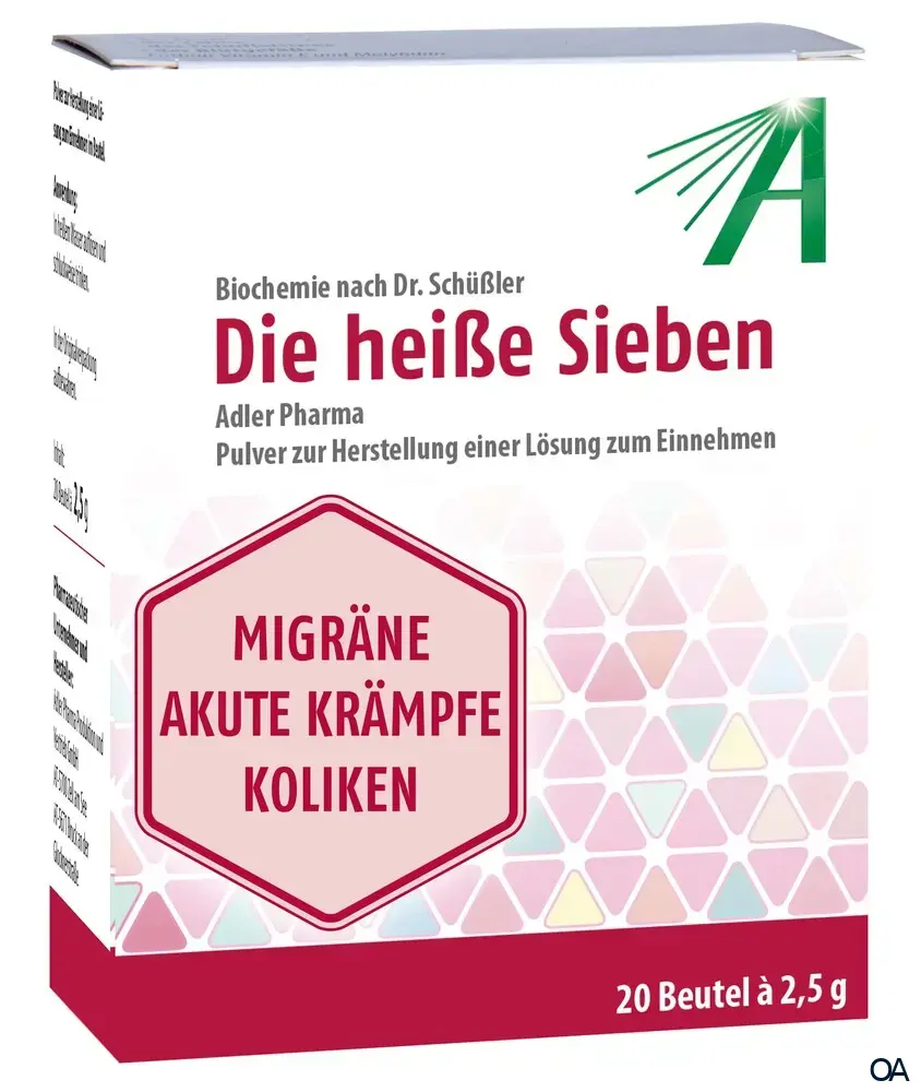 Adler Pharma Schüssler Salze die heiße 7 Sachets