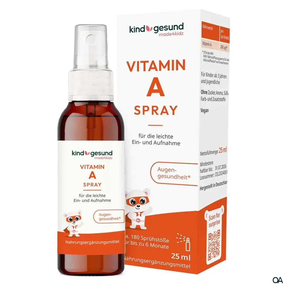 kindgesund Vitamin A Spray für Kinder kindgesund Vitamin A Spray für Kinder
