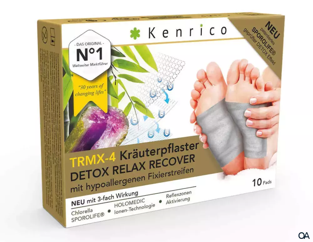 Kenrico TRMX-4 Kräuterpflaster DETOX RELAX RECOVER Kenrico TRMX-4 Kräuterpflaster DETOX RELAX RECOVER