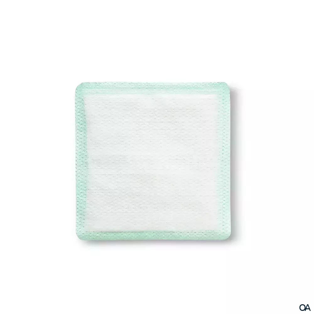 RespoSorb® Silicone superabsorbierende Saugkompresse mit Silikonwundkontaktschicht steril, 12,5 x 12,5 cm