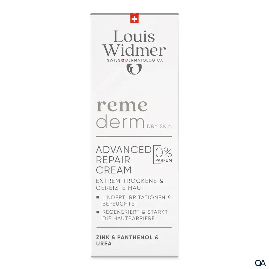 Louis Widmer remederm Dry Skin Advanced Repair Cream - ohne Parfum