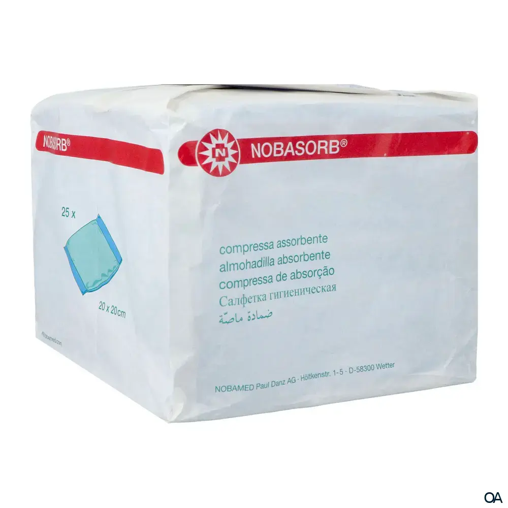 NOBASORB® Saugkompressen unsteril, 20 x 20 cm