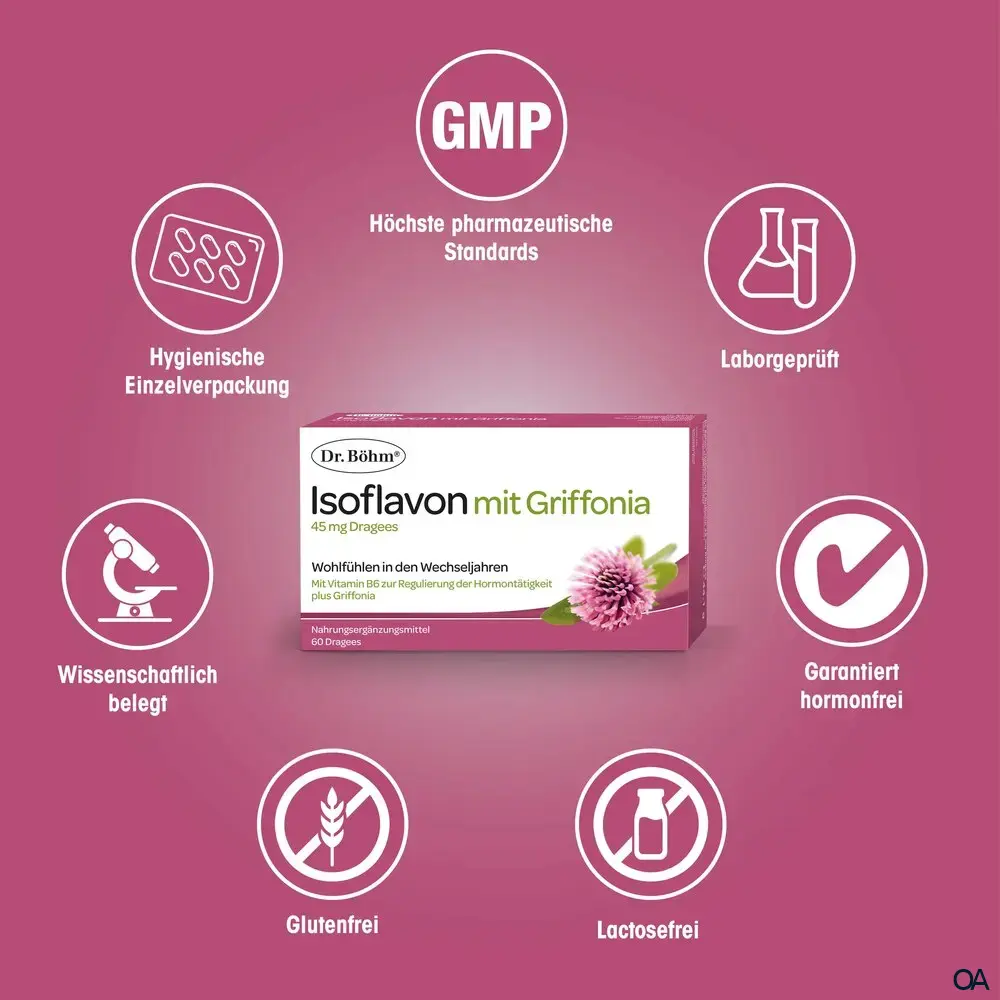 Dr. Böhm® Isoflavon mit Griffonia 45 mg Dragees