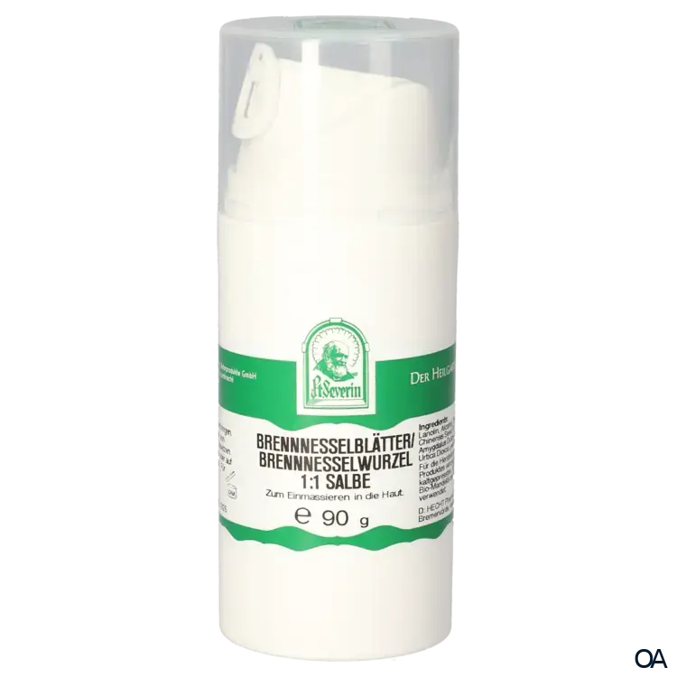 Pater Severin Brennnesselblätter / Brennnesselwurzel 1:1 Salbe Pater Severin Brennnesselblätter / Brennnesselwurzel 1:1 Salbe