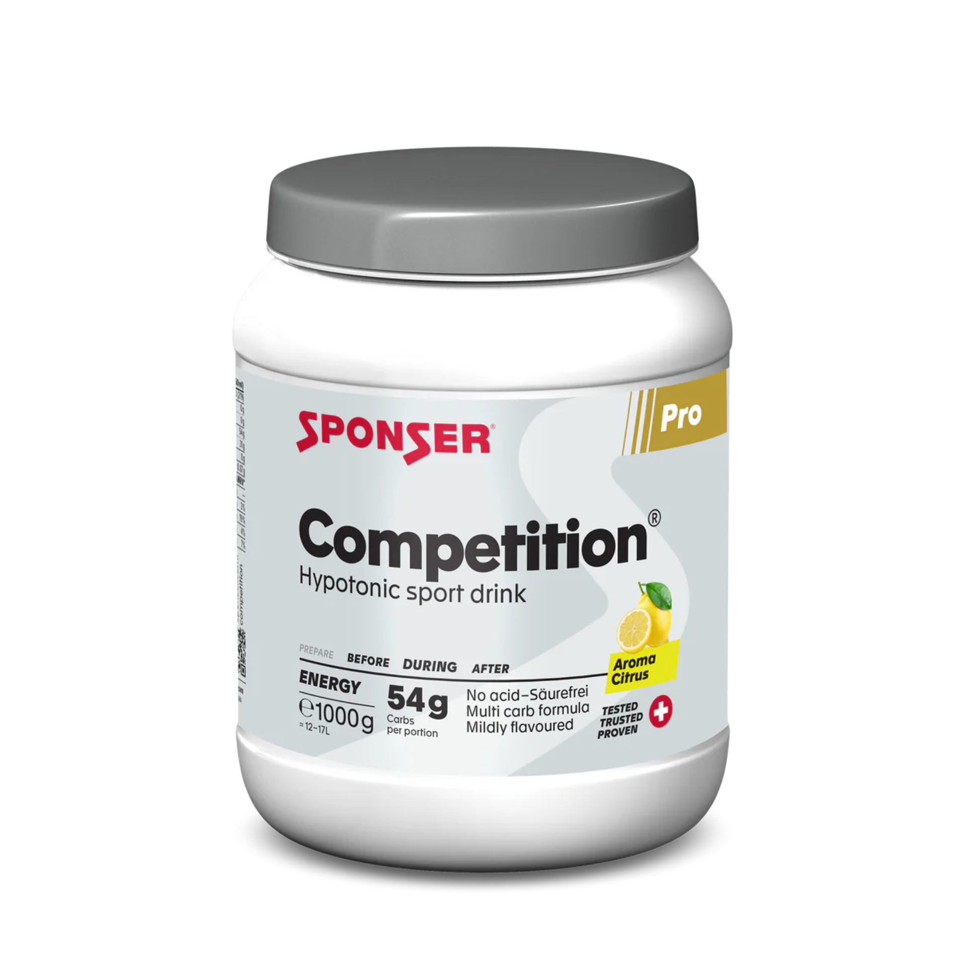 SPONSER® Competition - Hypotonisches Kohlenhydrat-Getränkepulver