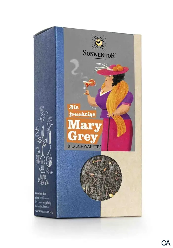 Sonnentor Die fruchtige Mary Grey Tee lose - Bio-Schwarztee mit ätherischem Öl
