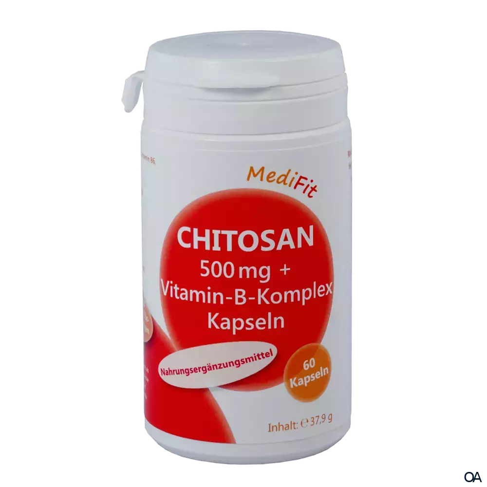 MediFit Chitosan 500 mg + Vitamin-B-Komplex Kapseln MediFit Chitosan 500 mg + Vitamin-B-Komplex Kapseln