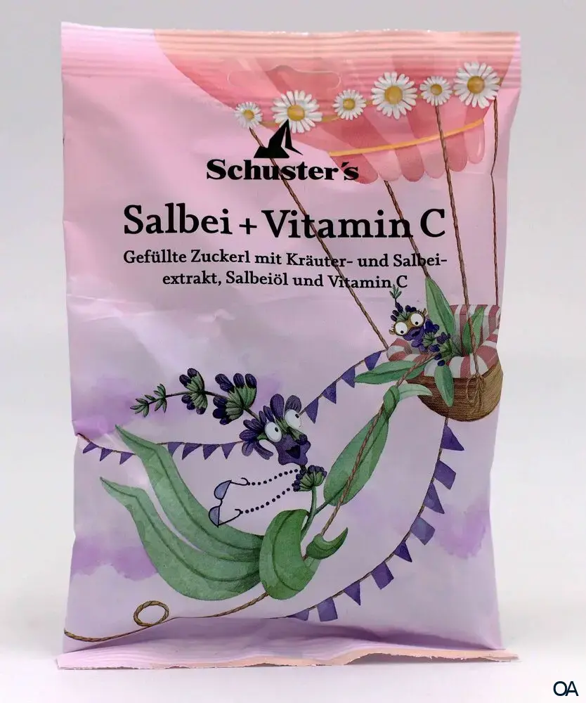 Schuster’s Salbei + Vitamin C Zuckerl gefüllt