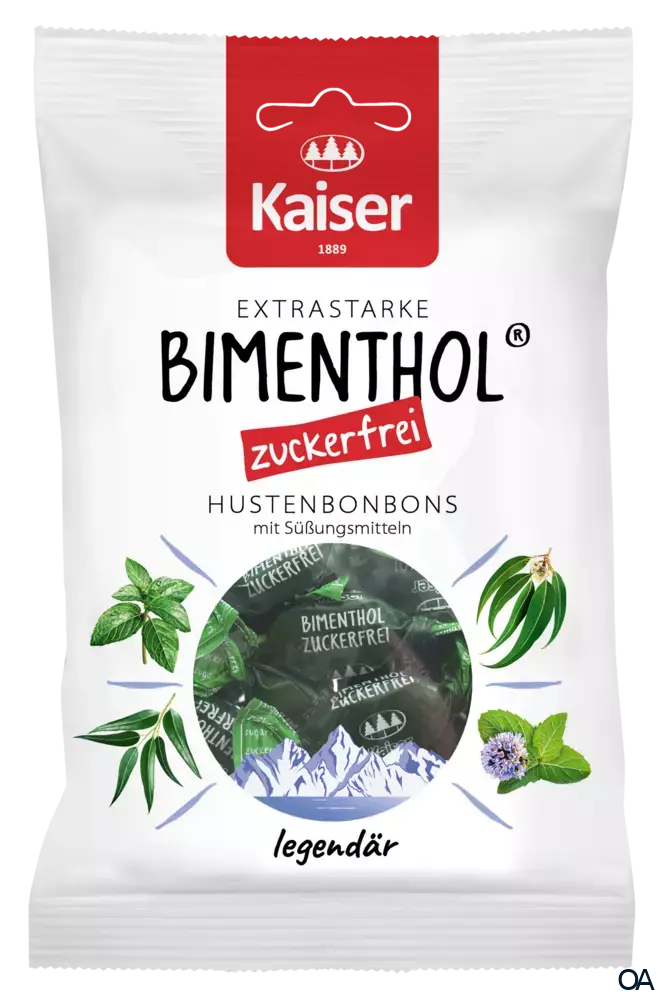 Kaiser Bimenthol® Hustenbonbons zuckerfrei Kaiser Bimenthol® Hustenbonbons zuckerfrei
