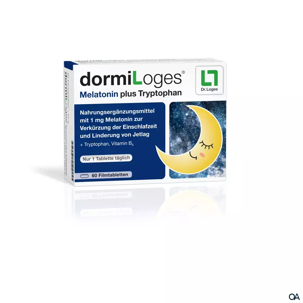 dormiLoges® Melatonin plus Tryptophan Filmtabletten dormiLoges® Melatonin plus Tryptophan Filmtabletten