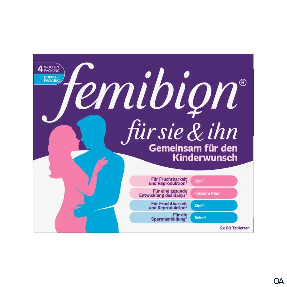 Femibion® für Sie & Ihn 2 x 28 Tabletten Femibion® für Sie & Ihn 2 x 28 Tabletten