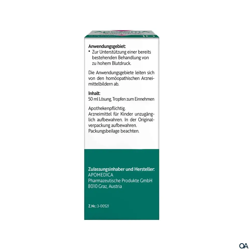 Apozema® Bluthochdruck Crataegus complex Nr. 10 Tropfen zum Einnehmen