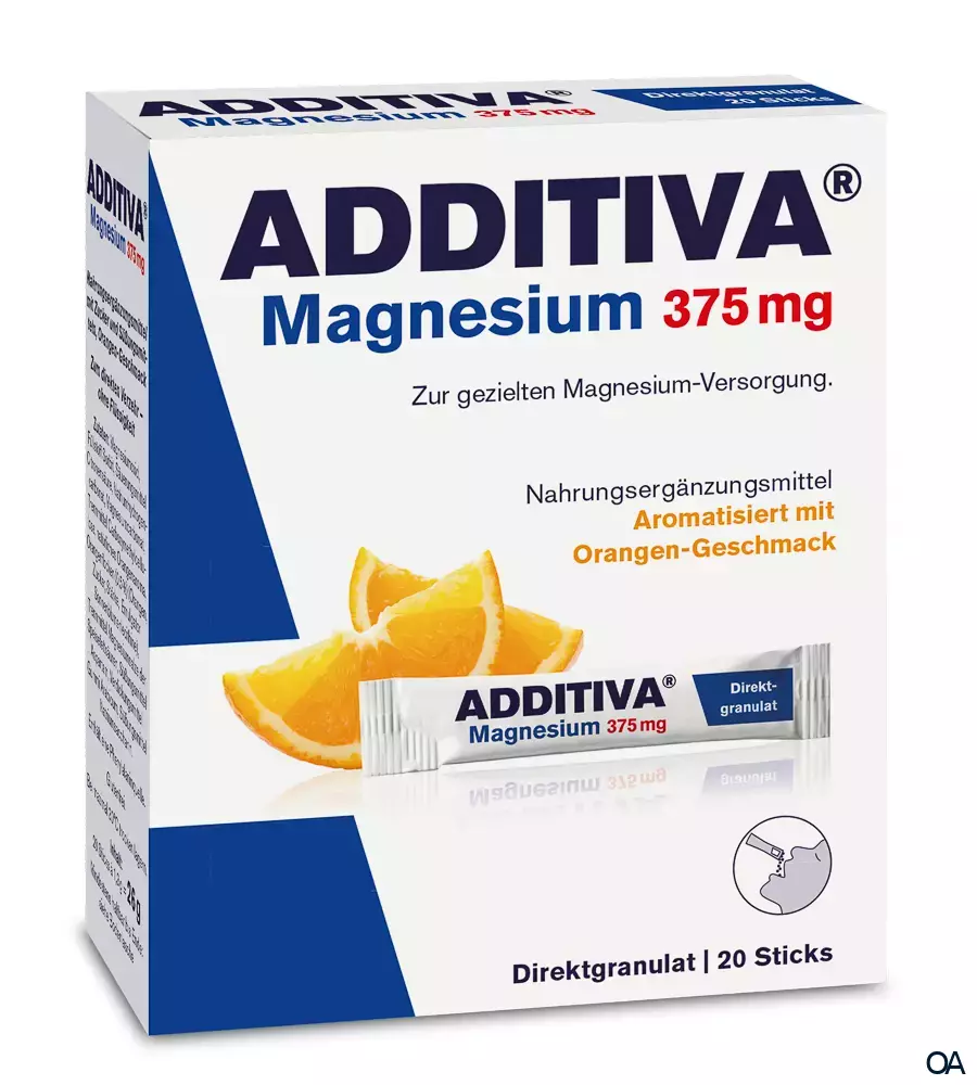 ADDITIVA® Magnesium 375 mg Direktgranulat Sticks