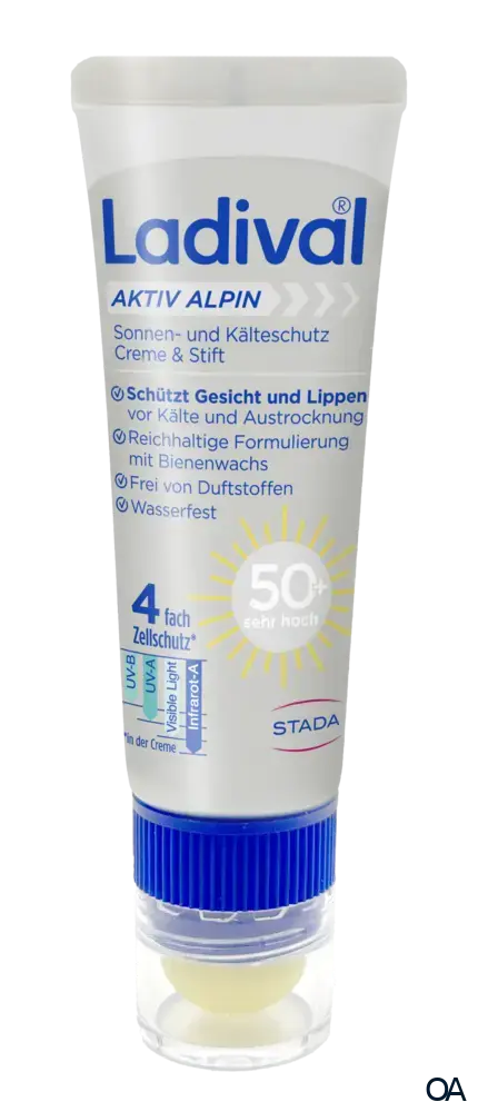 Ladival® Aktiv Alpin Sonnen- und Kälteschutz Creme & Stift LSF 50+