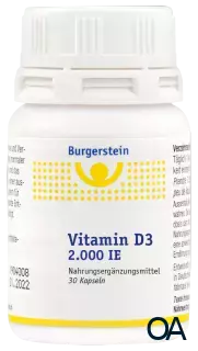 Burgerstein Vitamin D3 2.000 I.E. Kapseln