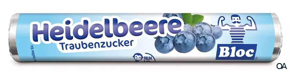 Bloc® Traubenzucker Heidelbeere Rolle Bloc® Traubenzucker Heidelbeere Rolle